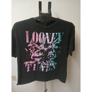 Looney Tunes T-Shirt, That's All Folks, Men's Size Large Cartoon Characters